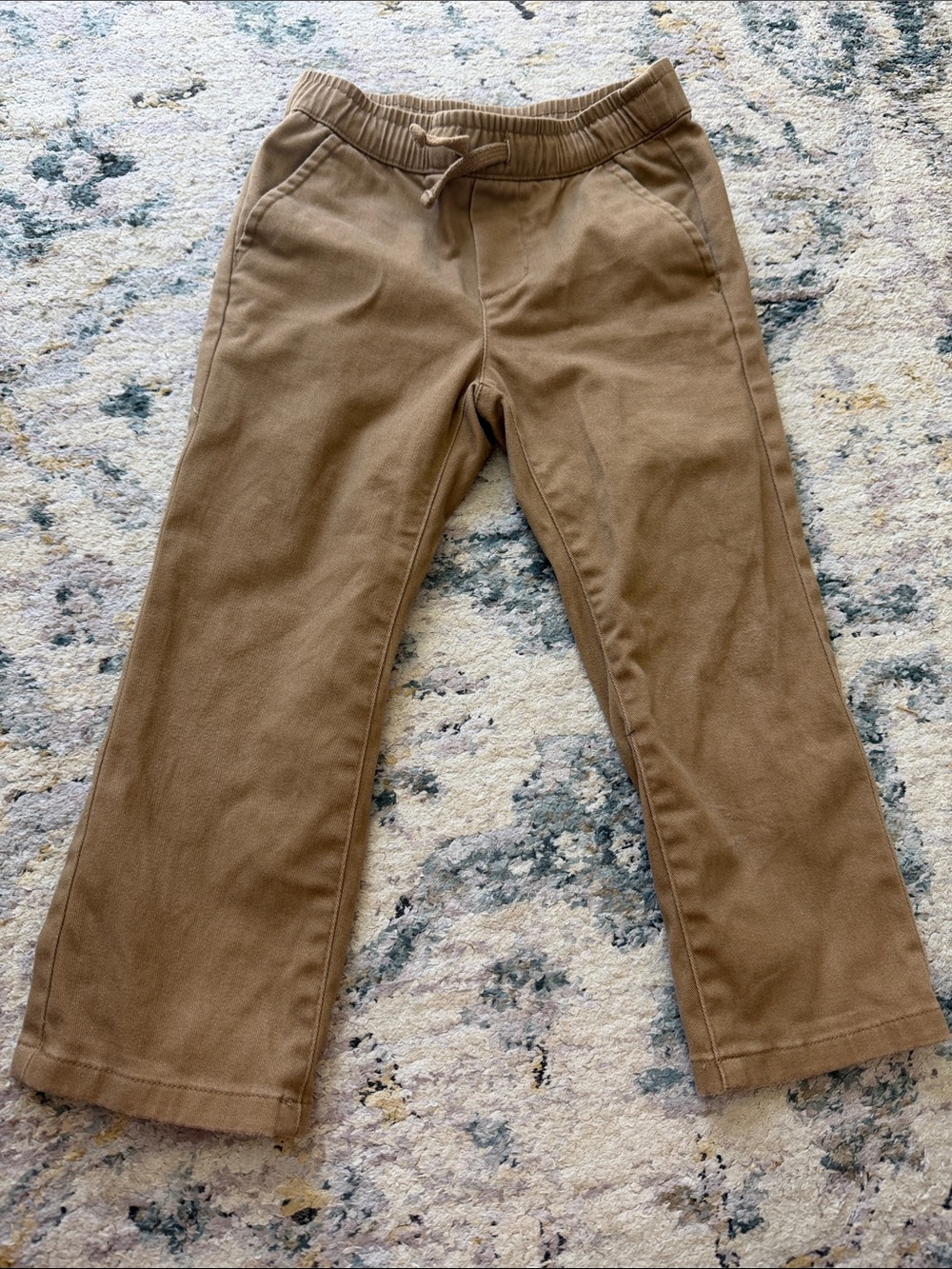 Boys Janie and Jack Casual Drawstring Pants in Brown